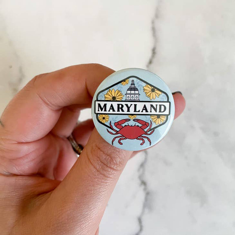 Maryland State Capital Small Button / Badge Scene