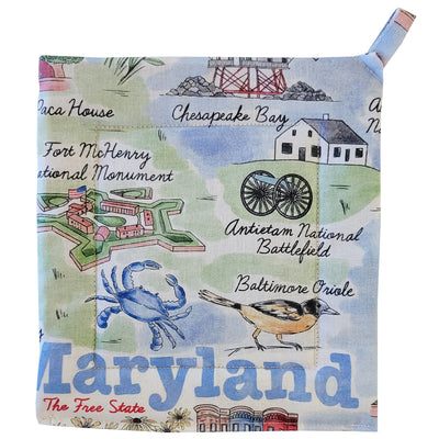Maryland Collage Square Potholder