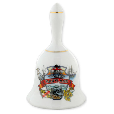 Maryland Collage Shield Souvenir Bell