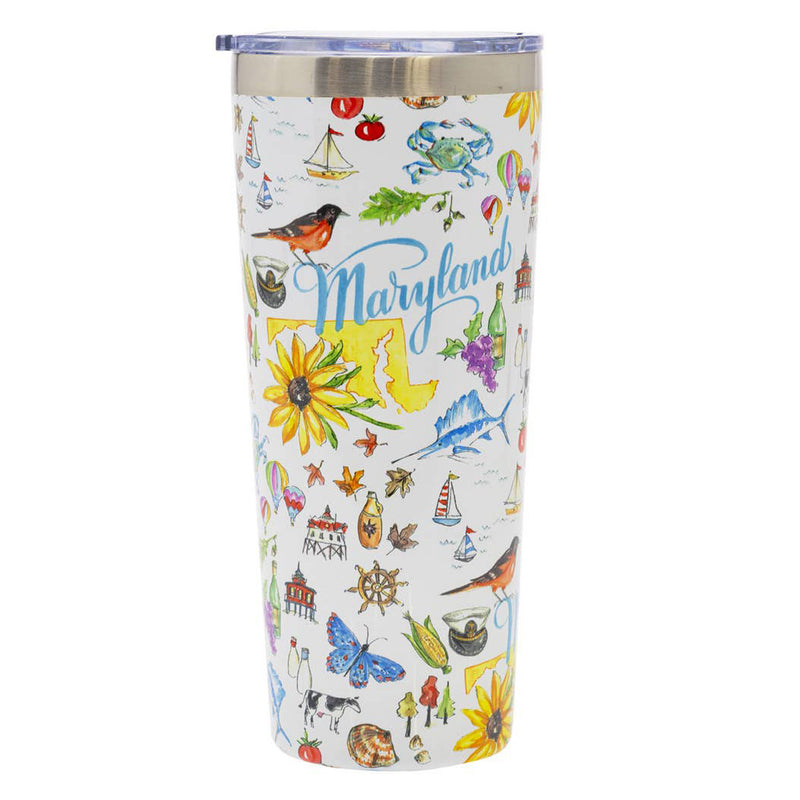 Maryland Collage Stainless Steel Tumbler