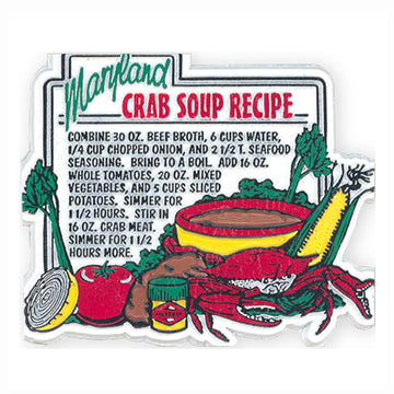 Crab Soup Recipe Magnet