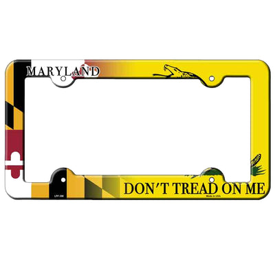 Maryland Flag Don't Tread On Me License Plate Frame