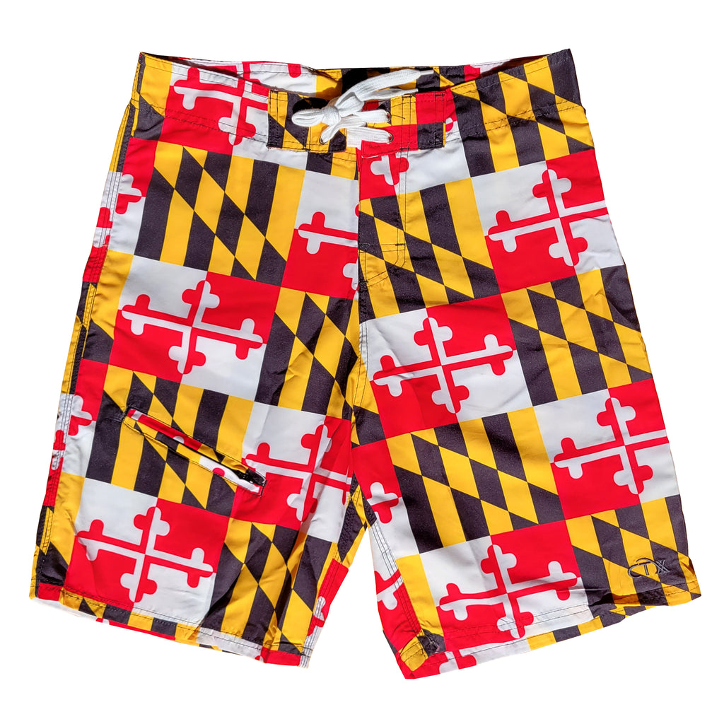 Covalent Activewear Maryland Flag Printed Bottoms