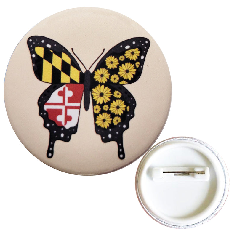 Maryland Butterfly Small Button / Badge