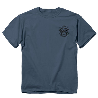Maryland Flag Canoe Dogs T-Shirt Front