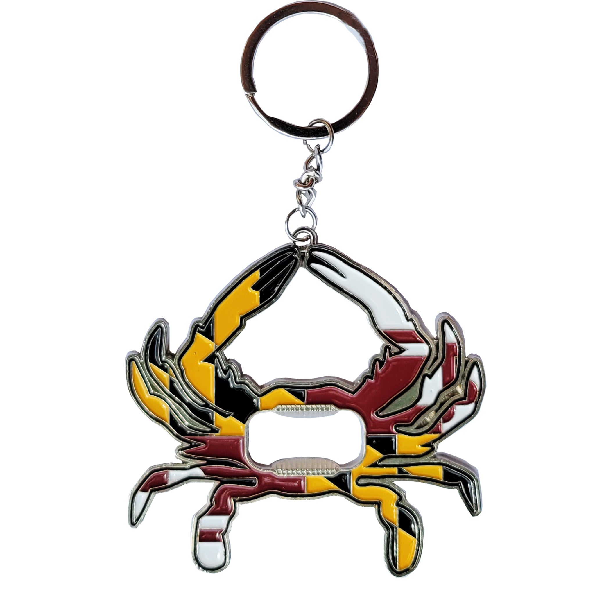 Maryland Flag Crab Bottle Opener Key Ring (Claws Up) – The Maryland Store