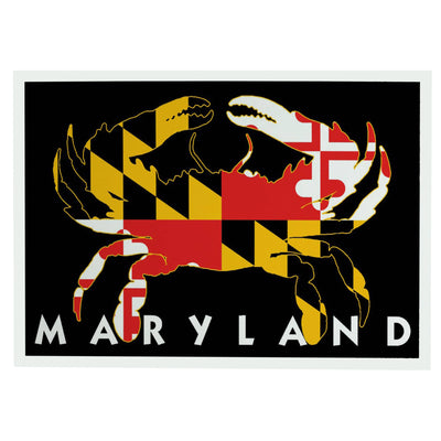 Maryland Flag Crab Greeting Card