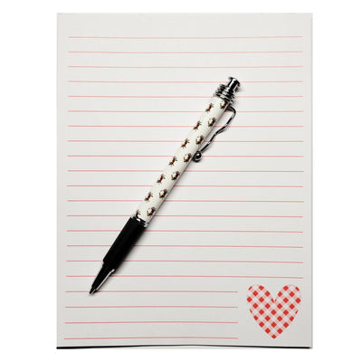 maryland flag crab white pen on notepad