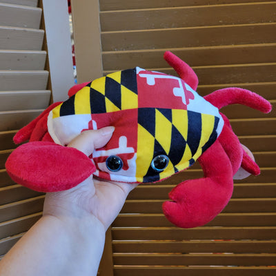 Maryland Flag Crab Plush Toy Scene