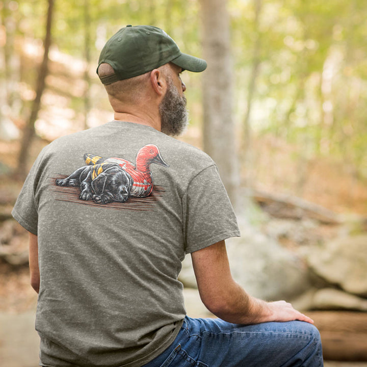 Maryland Flag Decoy &amp; Puppy Dreamer T-Shirt Model