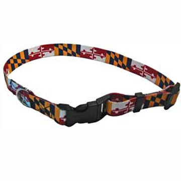 Maryland Flag Dog Collar Large