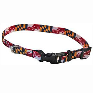 Maryland Flag Dog Collar small
