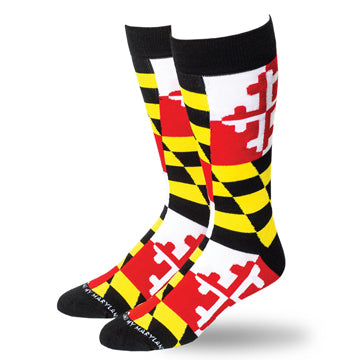 Maryland Flag Dress Crew Socks