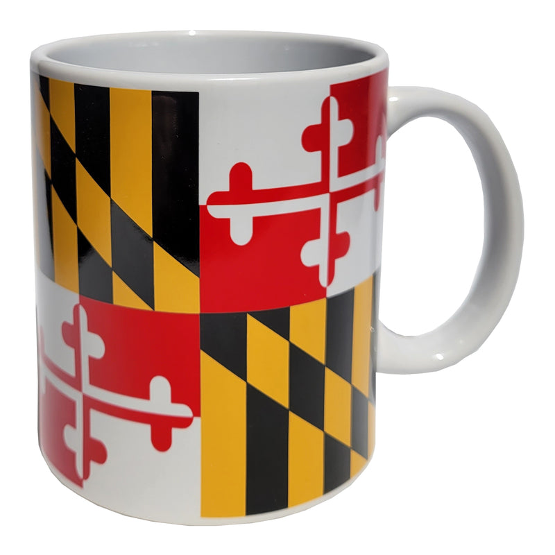 Maryland Flag Full Wrap Coffee Mug