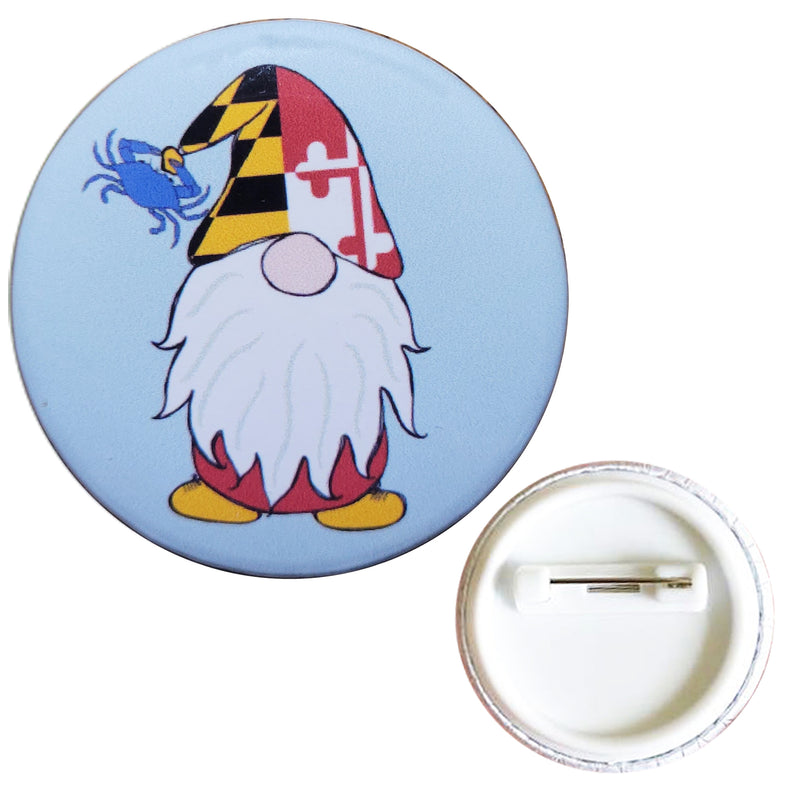 Maryland Flag Gnome Button / Badge
