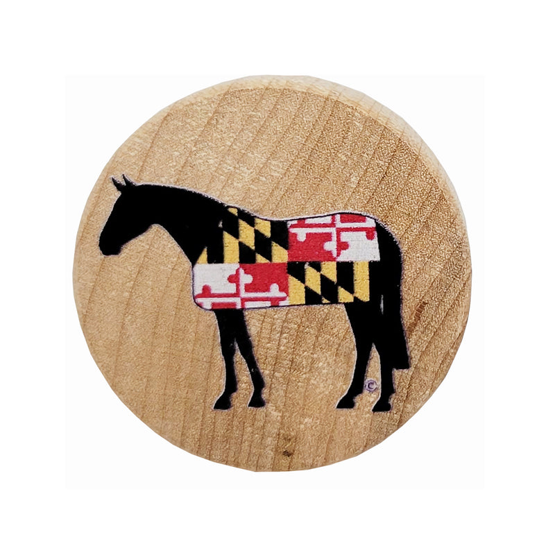 Maryland Flag Horse Blanket Wine Bottle Topper