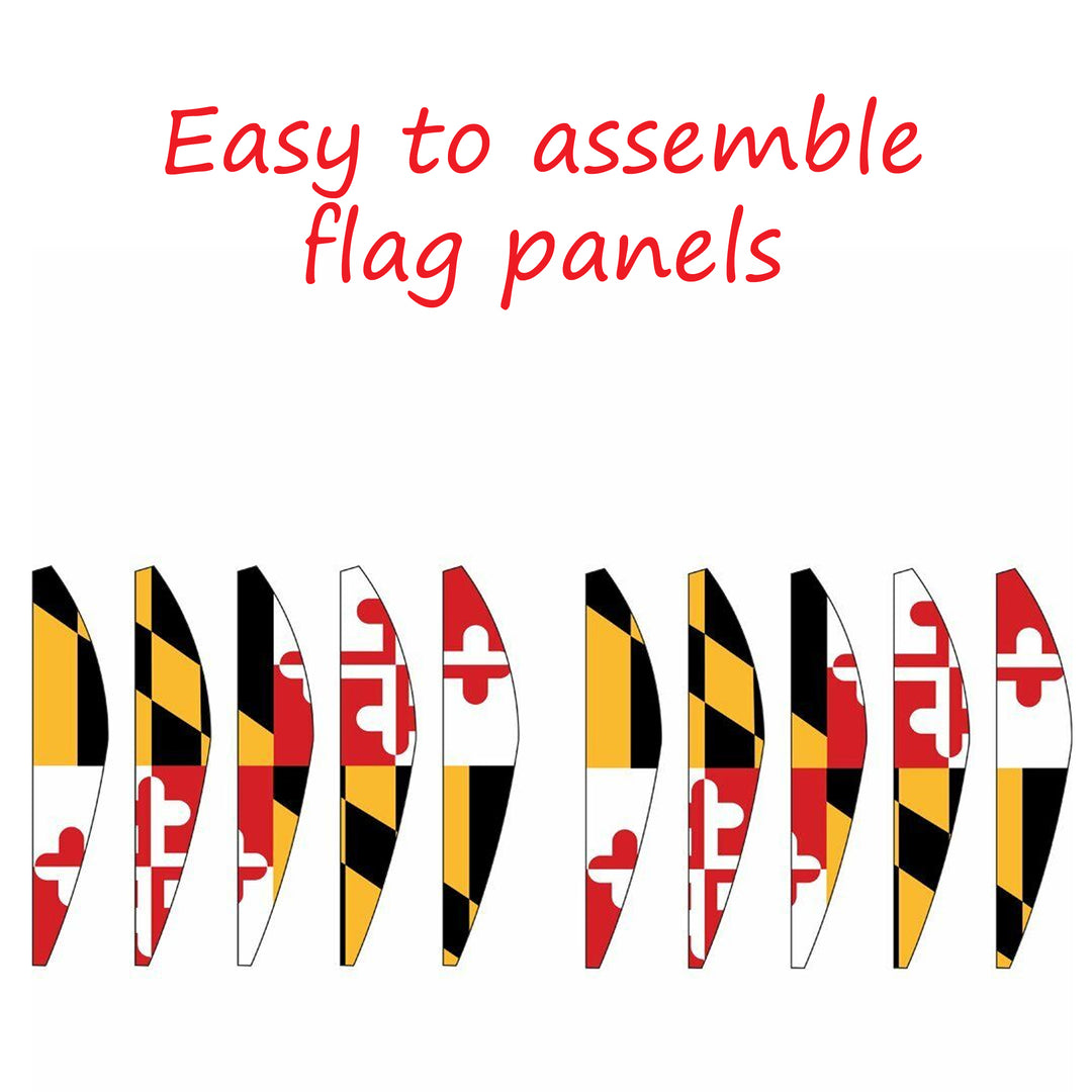 Maryland Flag Hot Air Balloon Panels