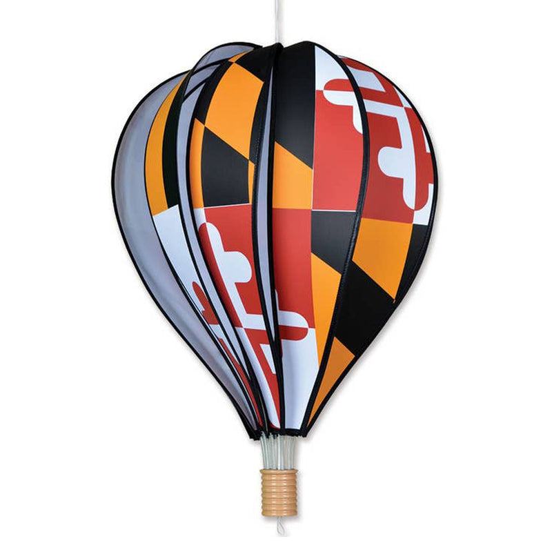 Maryland Flag Hot Air Balloon 22" Wind Spinner
