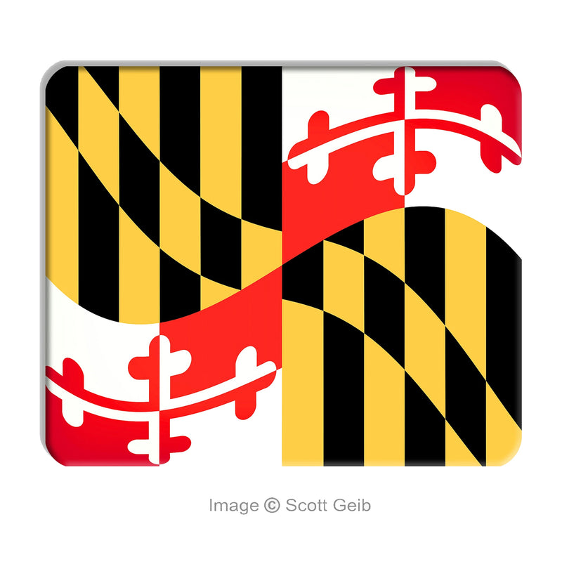 Maryland Flag Neoprene Mouse Pad