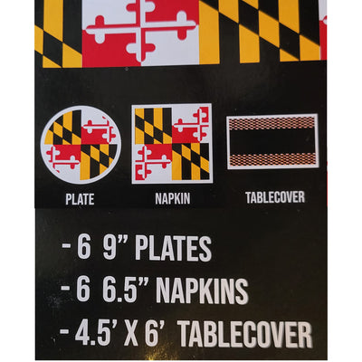 Maryland Flag Party Pack Set Description