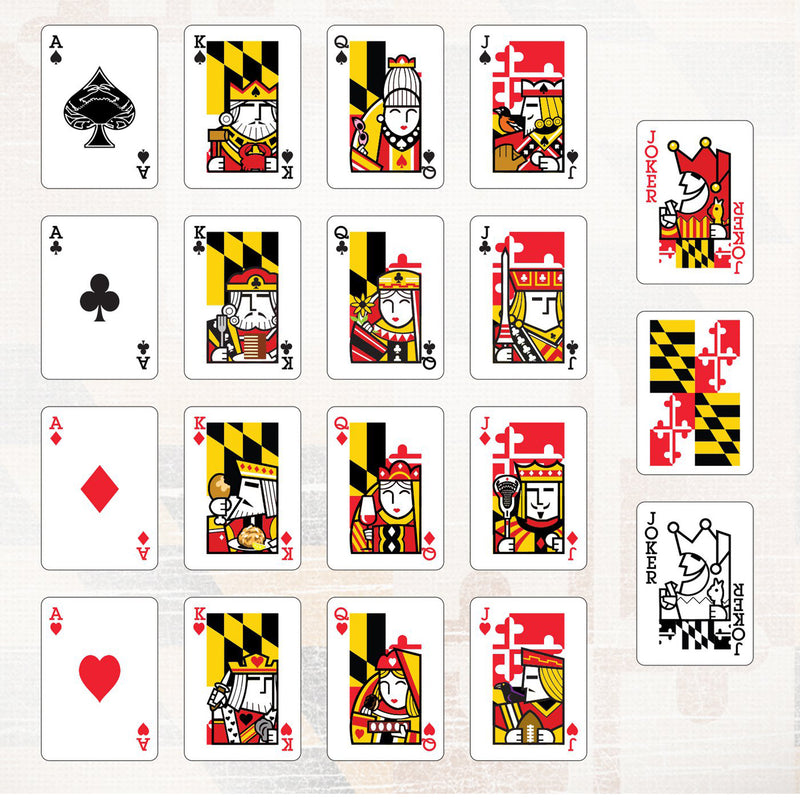 Maryland Flag Playing Cards Details