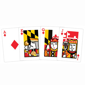 Maryland Flag Playing Cards Royals
