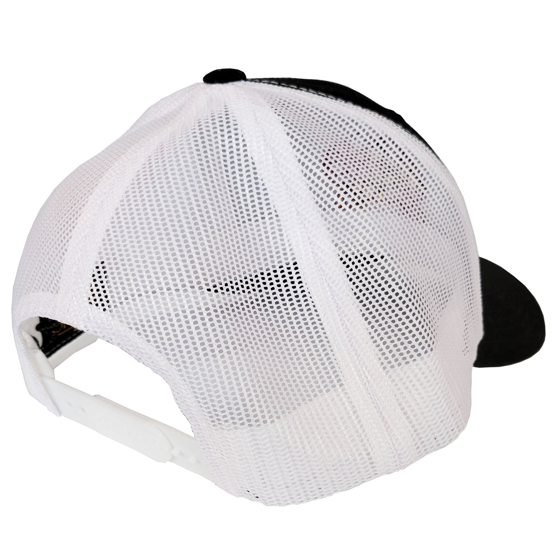 Maryland Flag Rockfish Black &amp; White Trucker Hat
