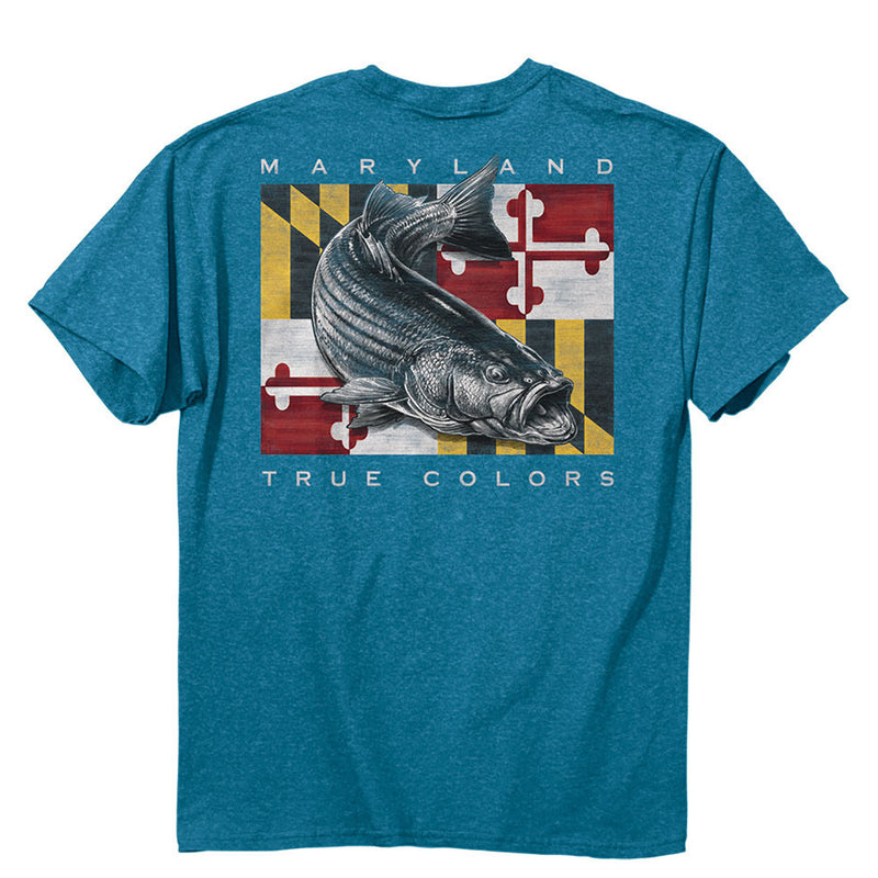 Maryland Flag Rockfish T-Shirt Back