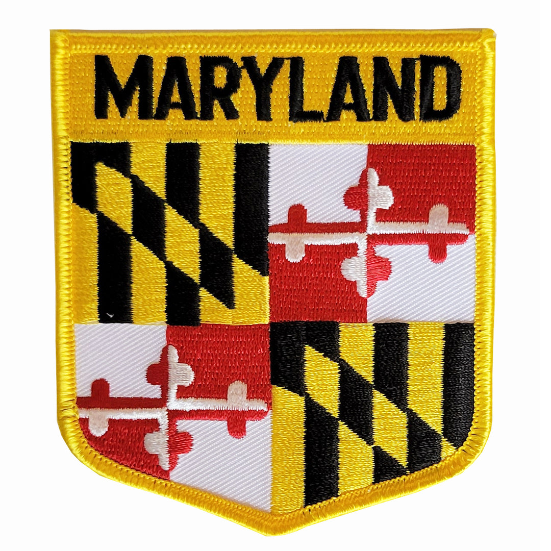 Porte-clés Brodé Patch Maryland USA - Drapeau Américain, Tissu, Neuf Avec étiquette, Made In France