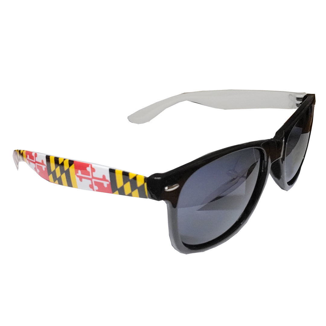 Maryland Flag Side Arm Print Sunglasses