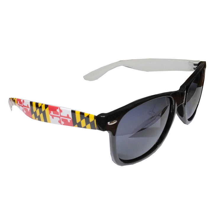 Maryland Flag Side Arm Print Sunglasses