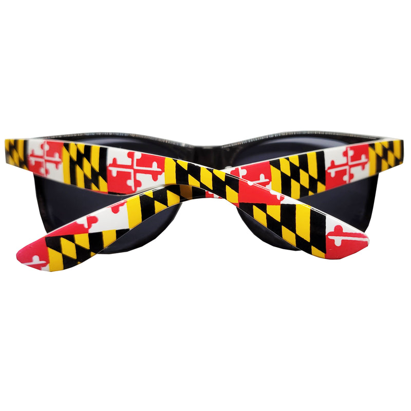 Maryland Flag Side Arm Print Sunglasses