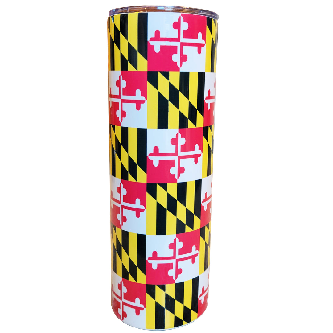 Maryland Flag 20oz Stainless Steel Tumbler