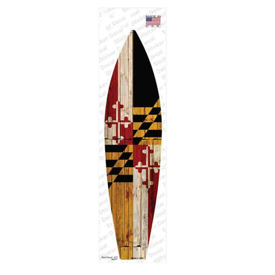 Maryland Flag Surfboard Sticker Decal Packaging