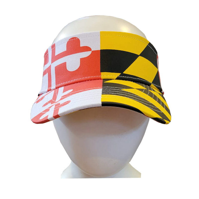 Maryland Flag Visor Hat Display