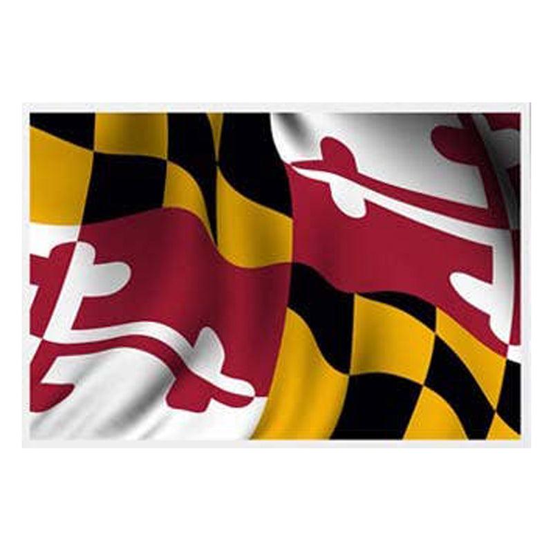 Waving Maryland Flag Note Card