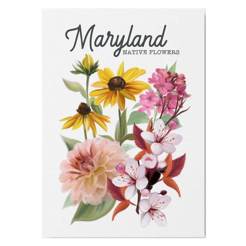 Art Print Maryland Native Flowers