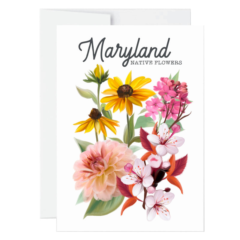 Maryland Native Flowers Note Card