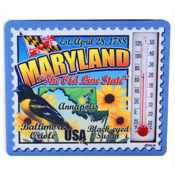 Maryland Stamp Thermometer Magnet