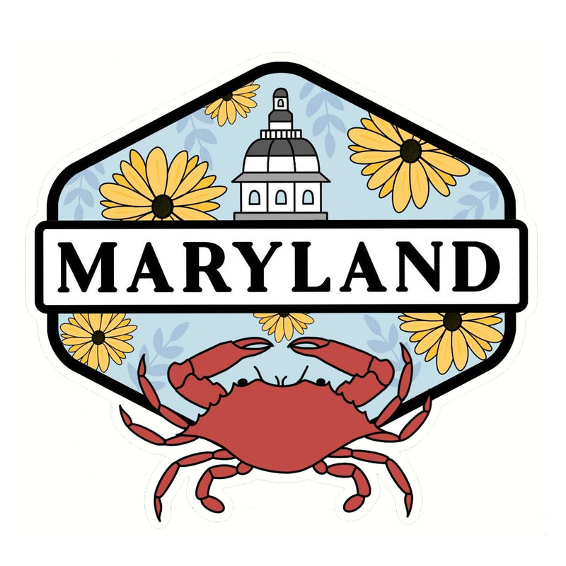 Maryland State Capital Vinyl Sticker