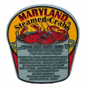 Steamed Crab Pot Recipe Magnet