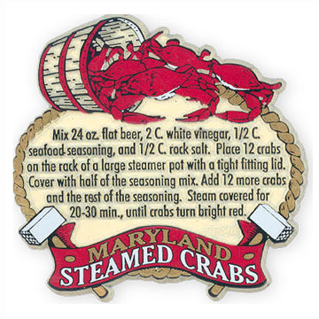 Steamed Crabs Recipe Magnet