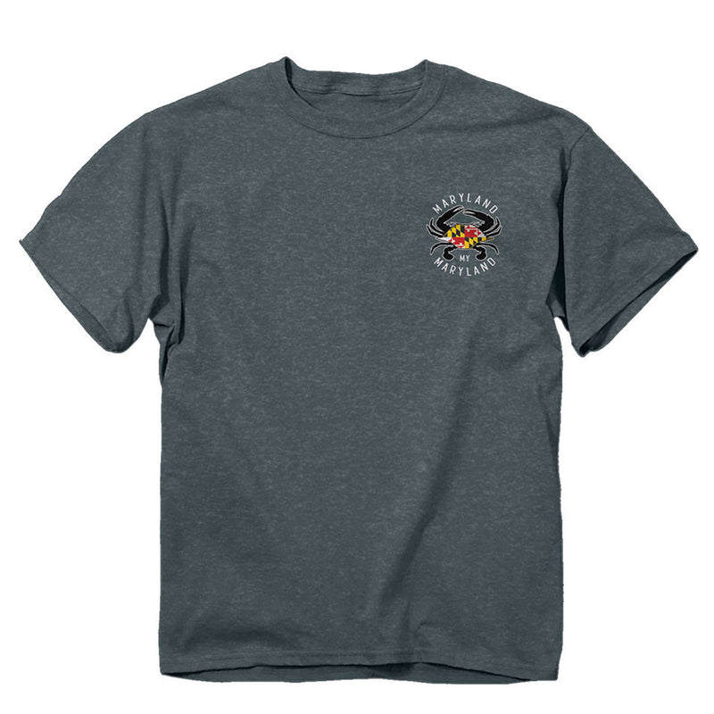 Maryland Flag & Crab True Colors T-Shirt (front)