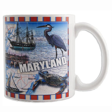Maryland Map Wrap Coffee Mug