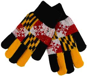 Maryland Flag Gloves