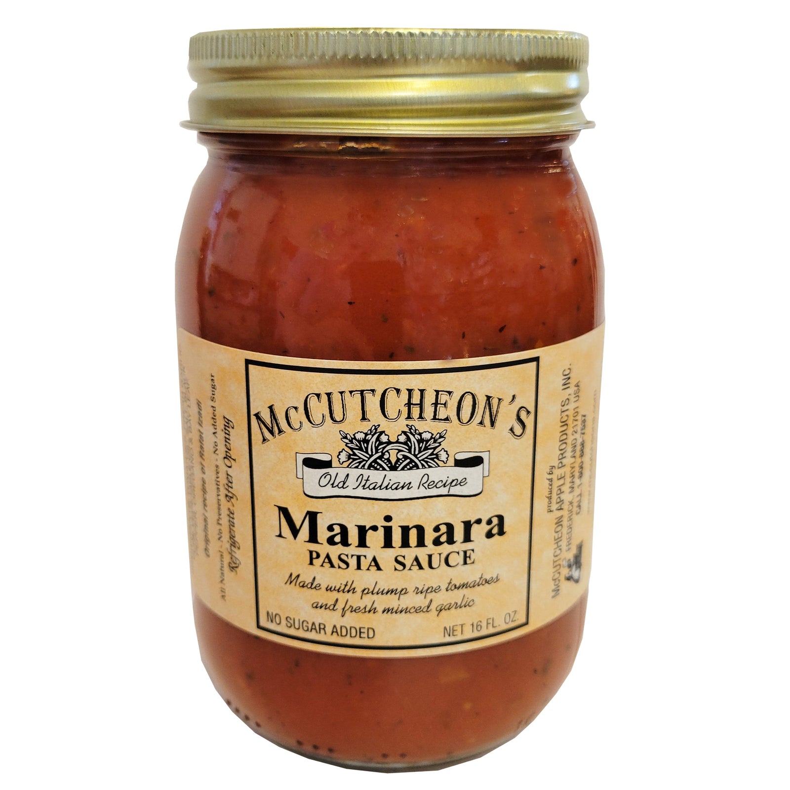 McCutcheon's Marinara Pasta Sauce Pint 16oz.