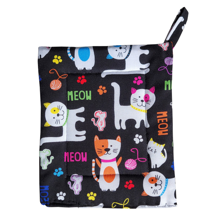 Meow Kitty Cat Potholder Locally Sewn