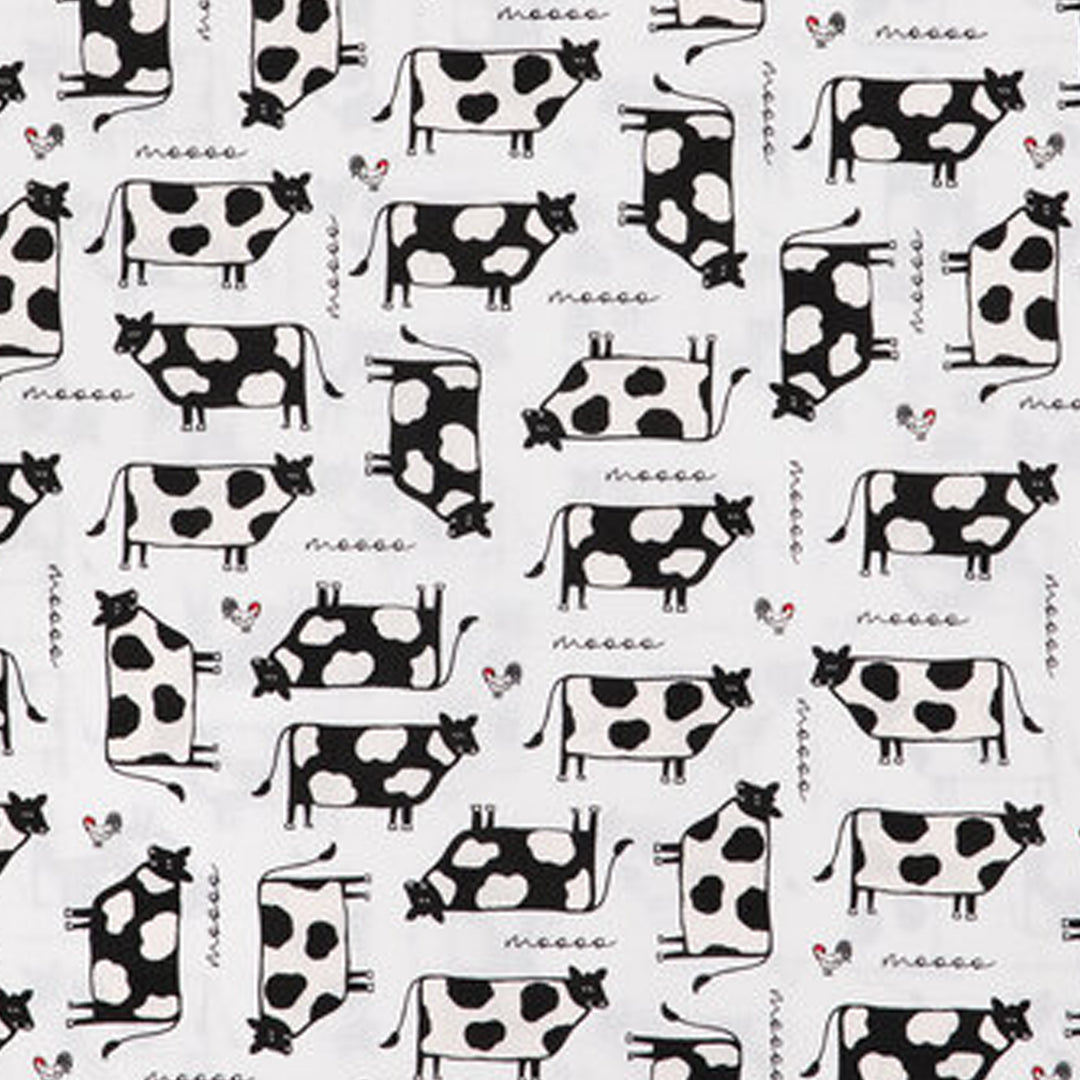 Moo Cows Microwave Bowl Cozy Potholder Fabric Sample