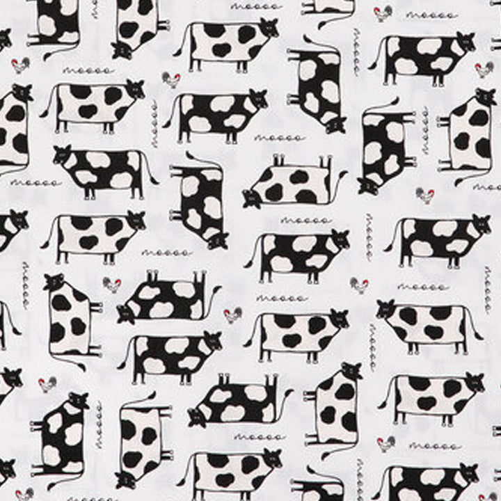 Moo Cows Microwave Bowl Cozy Potholder Fabric Sample