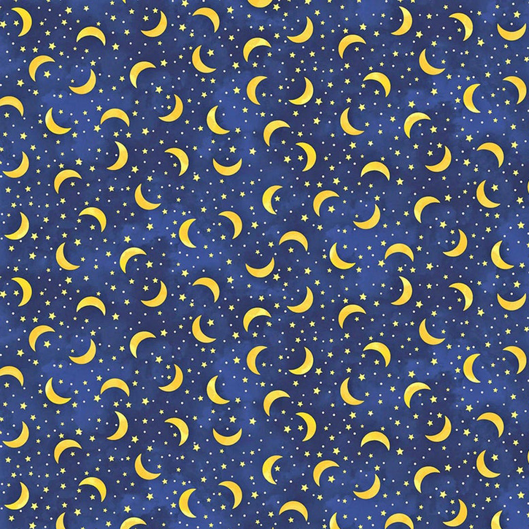 Moon &amp; Stars Microwave Bowl Cozy Potholder Fabric Sample